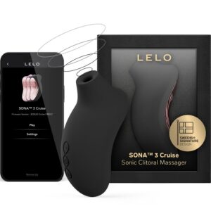 SONA 3 CRUISE SONIC CLITORAL MASSAGER BLACK