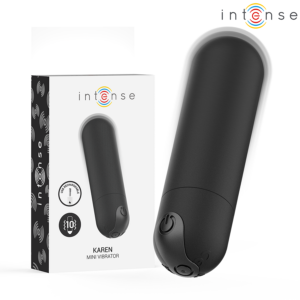 KAREN MINI RECHARGEABLE VIBRATING BULLET BLACK