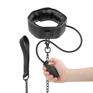 INFLATABLE STRANGLING COLLAR WITH CHAIN