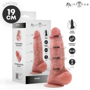SMALL SPENCER SILICONE DILDO 19 CM -Ø- 4.5 CM