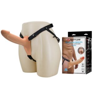LANDON LIGHT-SKIN VIBRATING STRAP-ON