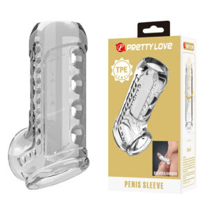 TRANSPARENT TEXTURED PENIS SHEATH
