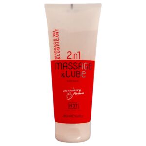 MASSAGE & GLIDE GEL 2IN1 STRAWBERRY 200 ML