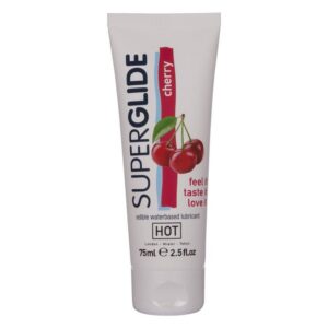 SUPERGLIDE EDIBLE LUBRICANT WATERBASED CHERRY 75 ML