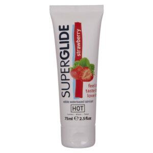 SUPERGLIDE EDIBLE LUBRICANT WATERBASED STRAWBERRY 75 ML