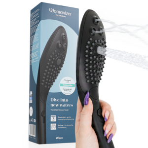 WAVE CLITORAL STIMULATING SHOWER HEAD BLACK