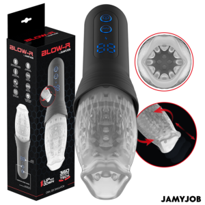 BLOW-R MASTURBATOR WITH THRUSTING AND ROTATION