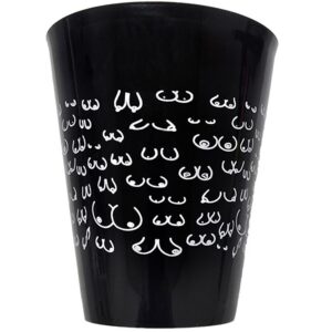 BLACK CUP 500 ML WITH WHITE BOOBS