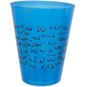 BLUE CUP 500 ML WITH BLACK BOOBS