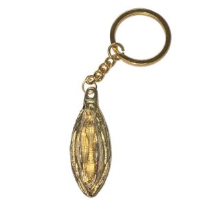 METAL KEYCHAIN ​​WITH GOLD LIPS