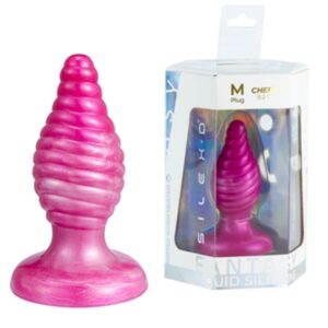 CHERRY ANAL PLUG FANTASY LIQUID SILICONE THERMOREACTIVE PINK 9.2 CM