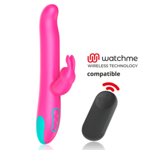 PLUTO RABBIT VIBRATOR & ROTATOR + WATCHME REMOTE CONTROL