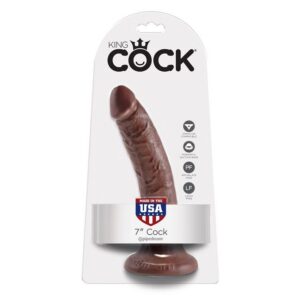 7 DILDO CHOCOLATE 17.8 CM