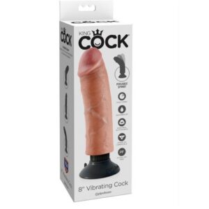 20.32 CM VIBRATING COCK FLESH