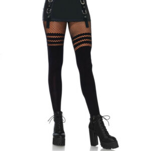 PANTYHOUSE WIT FISNHET STRIPES