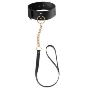 BLACK NECKLACE WITH STRAP