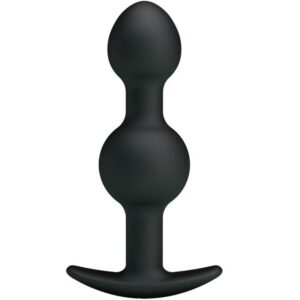 SPECIAL STIMULATION SILICONE ANAL BALLS 10.3 CM BLACK