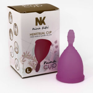 MENSTRUAL CUP PURPLE SIZE L 6 + 1 FREE