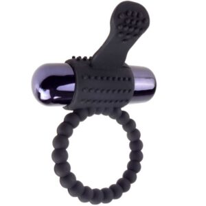 BLACK SILICONE VIBRATING RING