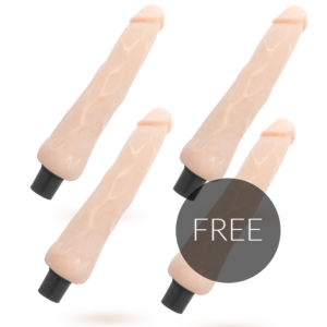 RAGNAR SELF LUBRICATION VIBRATOR 24.5 CM -O- 3.5 CM 3 +1 FREE