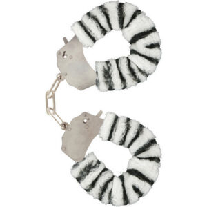 FURRY FUN CUFFS BONDAGE ZEBRA