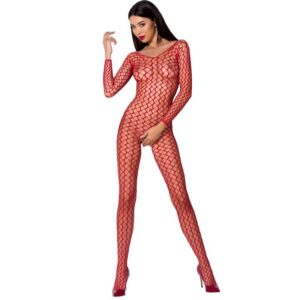 WOMAN BS068 RED BODYSTOCKING ONE SIZE