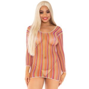 ZIGZAG MULTICOLOR MINI DRESS ONE SIZE