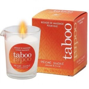 TABOO MASSAGE CANDLE FOR HER PECHE SUCRE NECTARINE AROMA