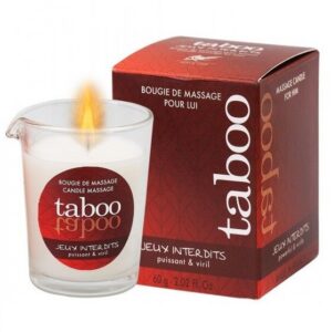 TABOO MASSAGE CANDLE FOR HIM JEUX INTERDITS WILD LICHEN AROMA