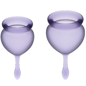 FEEL GOOD MENSTRUAL CUP PURPLE 15 + 20 ML