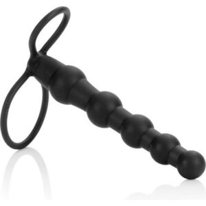 BEADED DUAL PENETRATOR BLACK