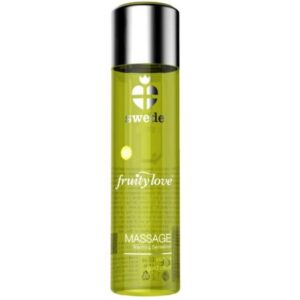 FRUITY LOVE WARMING EFFECT MASSAGE OIL VANILLA AND GOLD PEAR 60 ML.