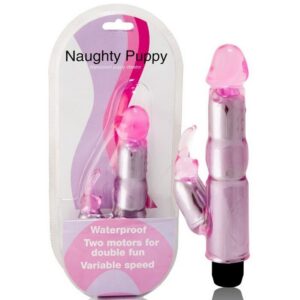 VIBRATOR WITH ADJUSTABLE PINK STIMULATOR