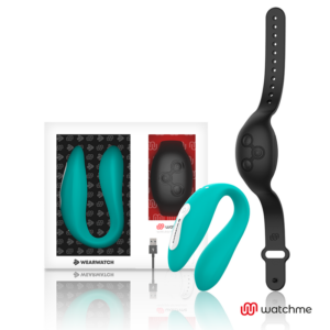 DUAL TECHNOLOGY VIBRATOR WATCHME AQUAMARINE / JET