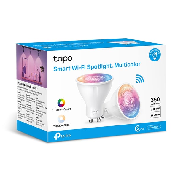 TP-Link Tapo L630 GU10 älylamppu, 2kpl