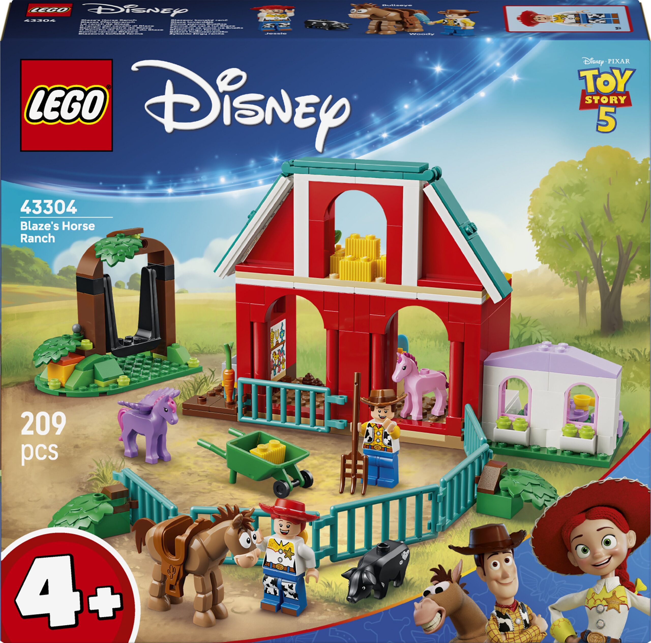 LEGO Disney & Pixar 43304 - Toy Story 5 Blaze'i hobusetalu
