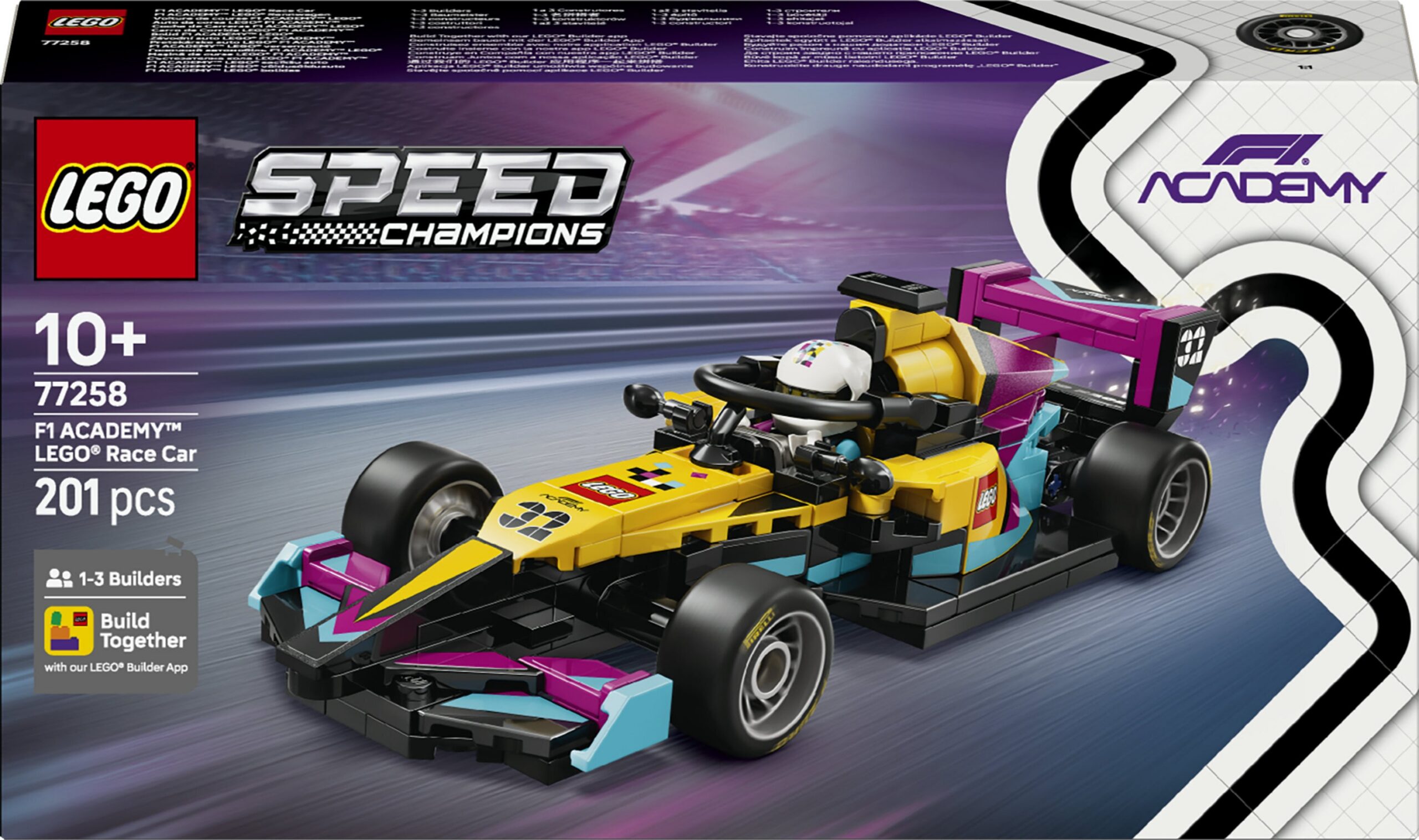 LEGO Speed ​​​​Champions 77258 - F1 Academy LEGO võidusõiduauto