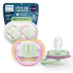 Philips Avent Ultra air öine lutt, 6–18 kuud, 2 tk, roosa/heleroheline