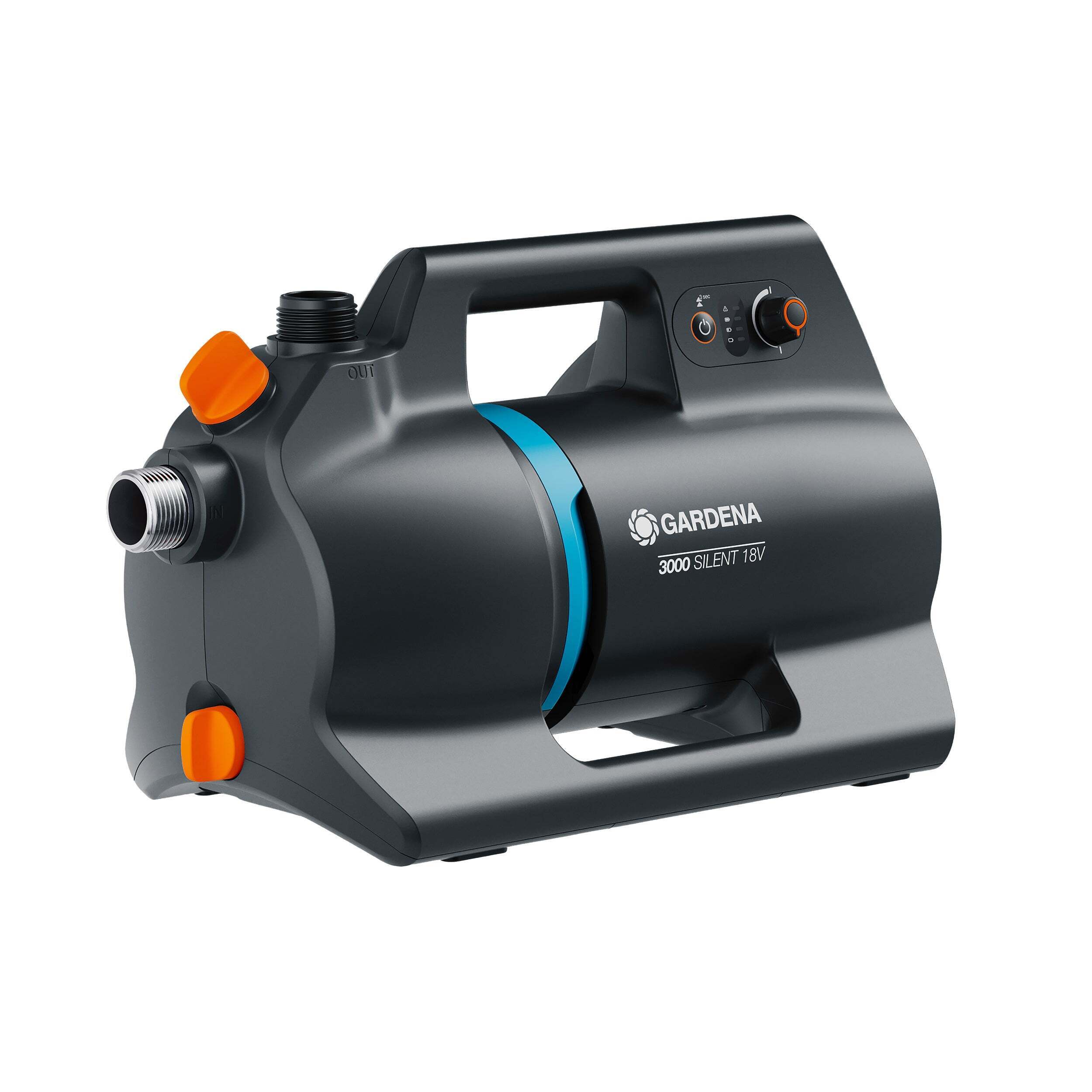 GARDENA 3000 18V P4A juhtmeta aiapump ja aku, 3000 l/h