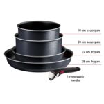 Tefal Ingenio So Light keedu- ja küpsetuspannide komplekt, 5-osaline, hall - Pilt 3