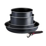 Tefal Ingenio So Light keedu- ja küpsetuspannide komplekt, 5-osaline, hall