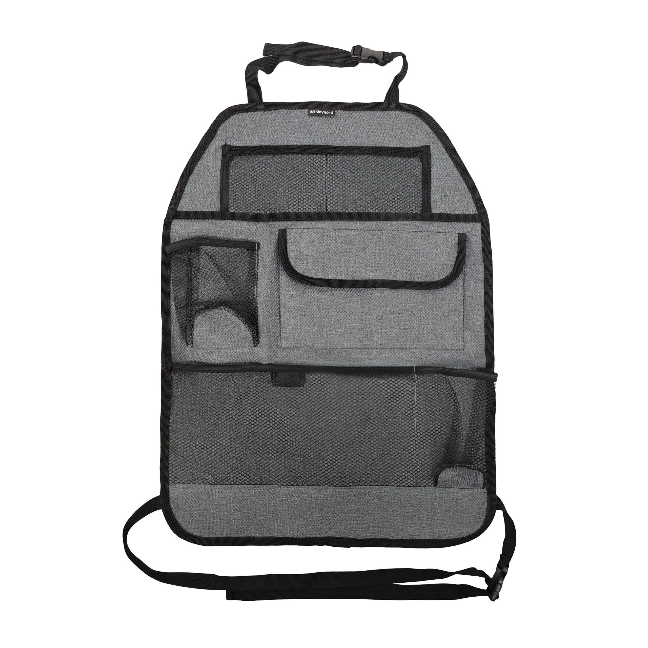 TinyNord säilytyslokerikko auton selkänojaan, harmaa