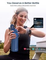 WaterH BOOST Chug Lid älyjuomapullo, 710 ml, Magnetite Blue - Pilt 3