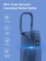 WaterH BOOST Chug Lid älyjuomapullo, 710 ml, Magnetite Blue - Pilt 5