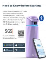 WaterH BOOST Chug Lid älyjuomapullo, 710 ml, violetti - Pilt 5