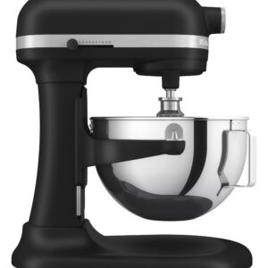 KitchenAidi vastupidav 5,2-liitrine köögikombain tõstetava kausiga, must