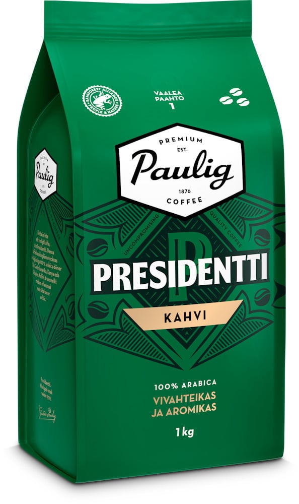 Paulig Presidentti heleda röstiga kohvioad, 1 kg