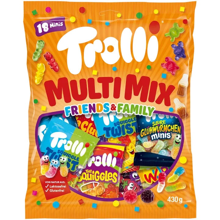 Trolli Multi Mix kommikott, 430 g