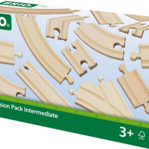 BRIO 33402 - Puidust rongirööbaste pikenduskomplekt, 16 osa