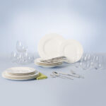 Villeroy & Boch Wonderful World White 4 Friends sööginõude komplekt, 36 osa - Pilt 2